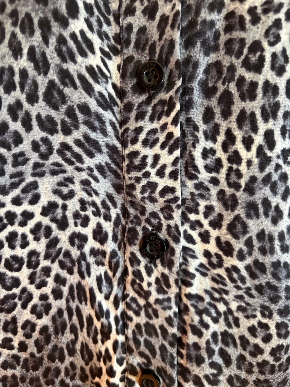 Guess by Marciano size small leopard blouse - Picture 7 of 12